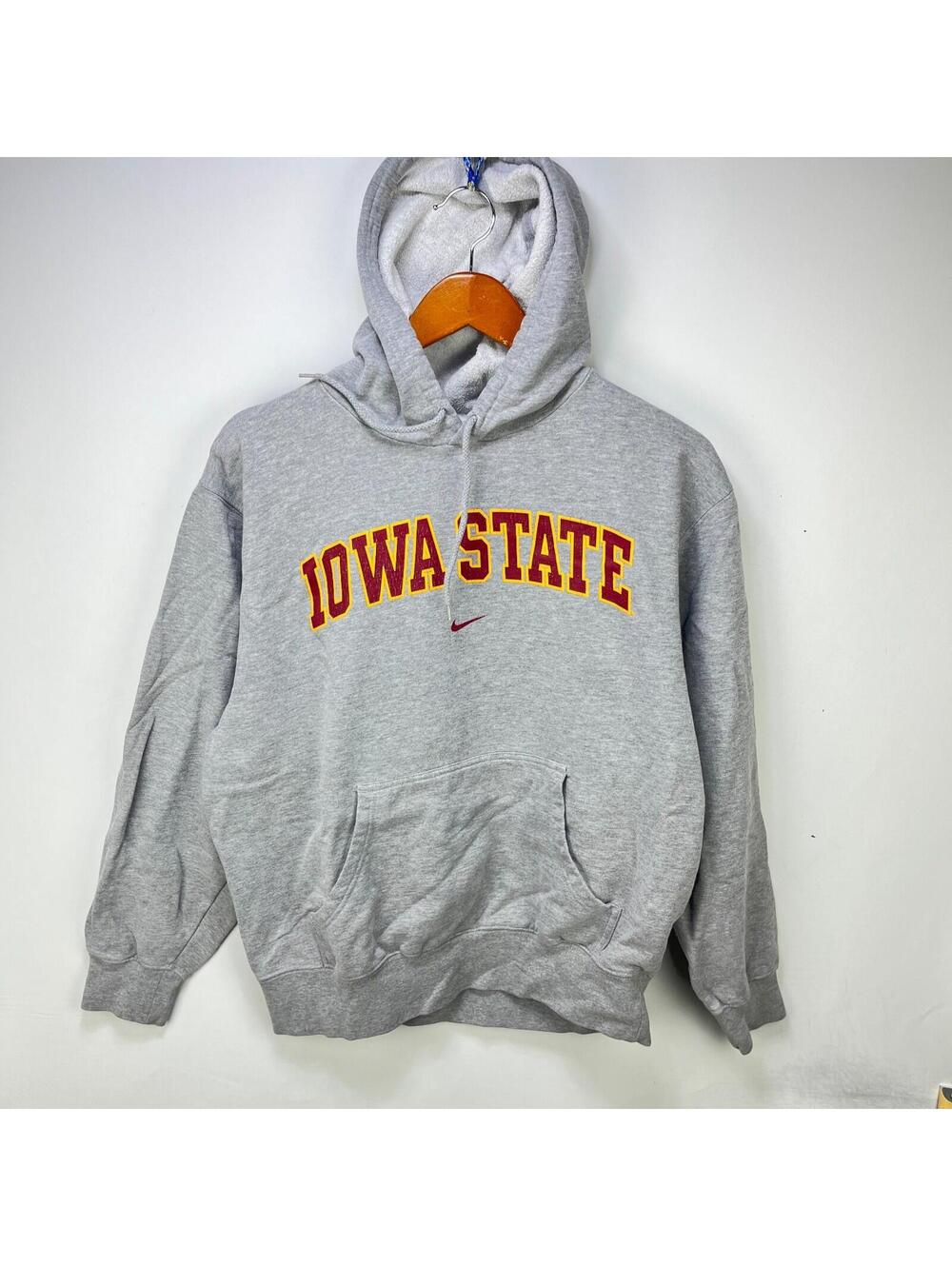 Vintage Nike Iowa State Cyclones Hoodie Gray Medium